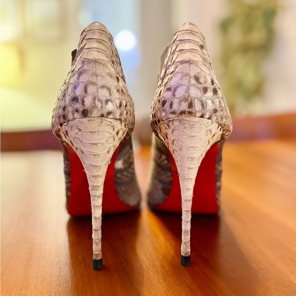 Christian Loubutin Python Booties - image 4